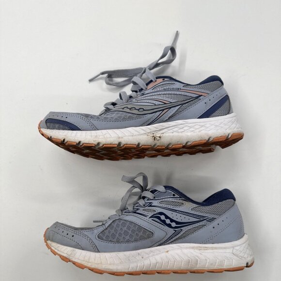 Saucony Cohesion 13 Athletic Sneakers Blue Gray Running Shoes Women’s Size 7.5 - Picture 8 of 11